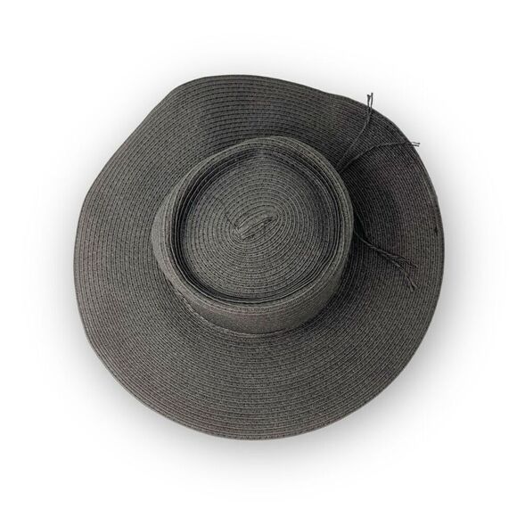 San Diego Hat Co. Four Buttons Black Paper Beach Sun Hat Women’s One Size OSFM - Picture 6 of 11